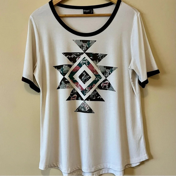 CRUEL Denim| Fun Women’s Rodeo Aztec Western Print Sz XL - Picture 2 of 6